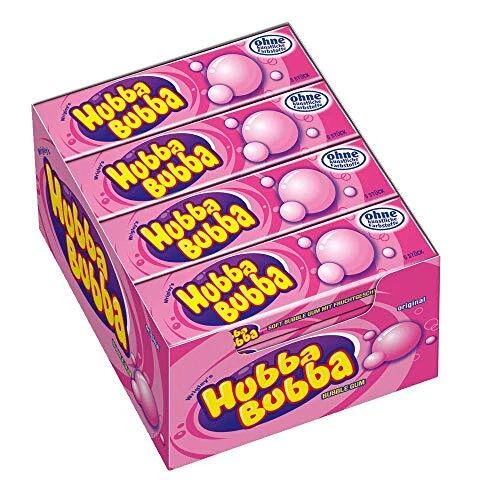 Gomme da masticare Hubba Bubba gomme alla frutta caramelle da masticare fruttate 19 x 40 g NUOVE MHD 08/24