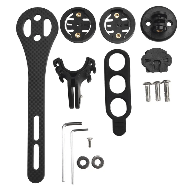 Integrated Bike Computer Mount Holder for Garmin Bryton Cat Eye Carbon Fiber