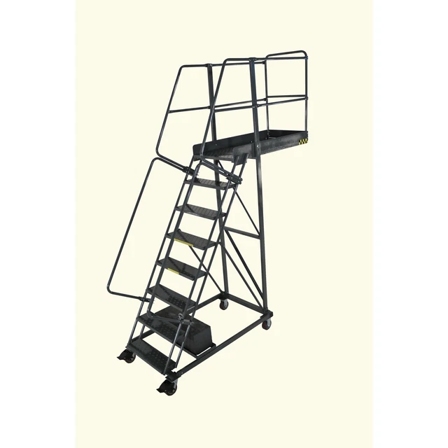 Ballymore Rolling Ladder Overall Height 120 in Steps 8 Cap 300 lb