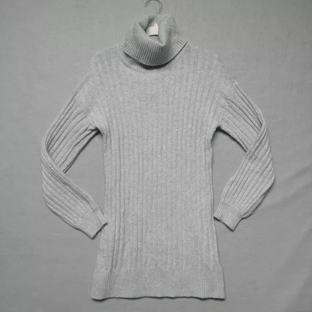 Sanctuary Sweater Dress Womens Size XS Gray Cable Knit Turtleneck Mini Ladies