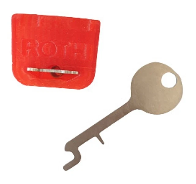Roth Kipphebelsicherung 1X Fusibles Con 1 X Llave Mango de Sujeción