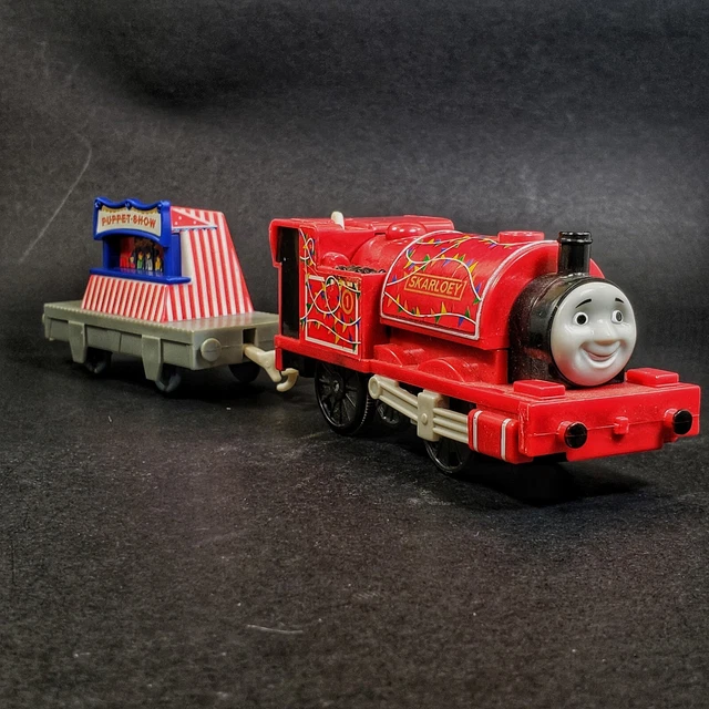 Puppet Train THOMAS AND FRIENDS Trackmaster ~ SKARLOEY ~ Motorized Puppet Show train ...