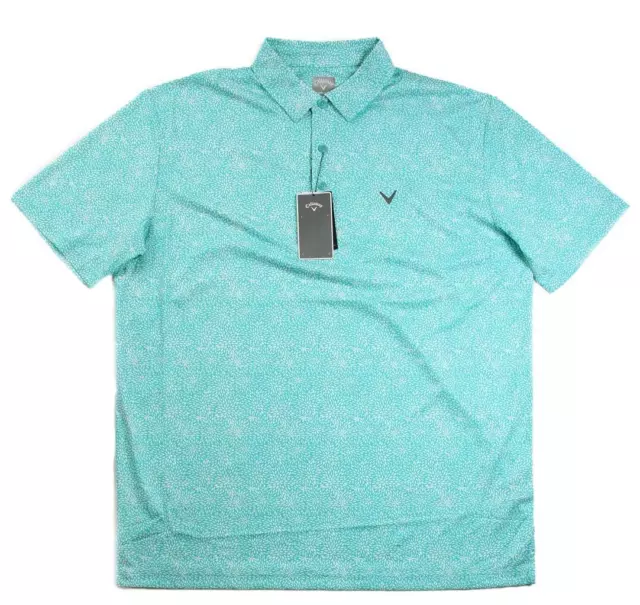 Callaway Mens Performance Golf Polo Shirt L Short Sleeve Classic Fit Blue $75