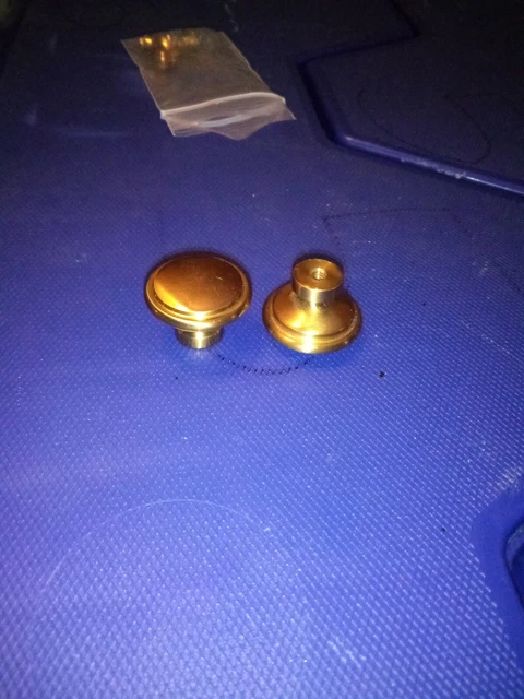 Restoration Hardware 1.5" Knob Drawer Pull Round Vintage Series Aged Bronze RH