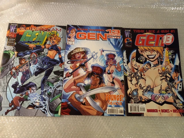 Gen 13 Bootleg Comic Book Lot Adam Warren Anime Artwork Nice Condition