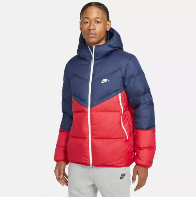 NIKE WINDRUNNER PRIMALOFT Jacket Red Navy Dv5121 410 Uk S