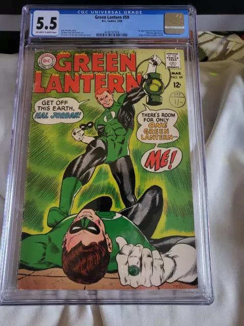 Green Lantern #59  1st Guy Gardner CGC 5.5 FN- DC Comics March 1968