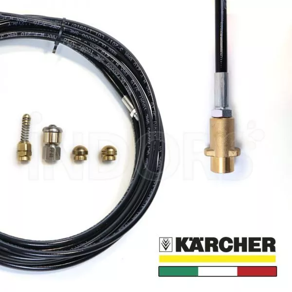 Sonda Sturatubi Spurgatubi Tubo Profesionale Antipiega Per Idropulitrice Karcher