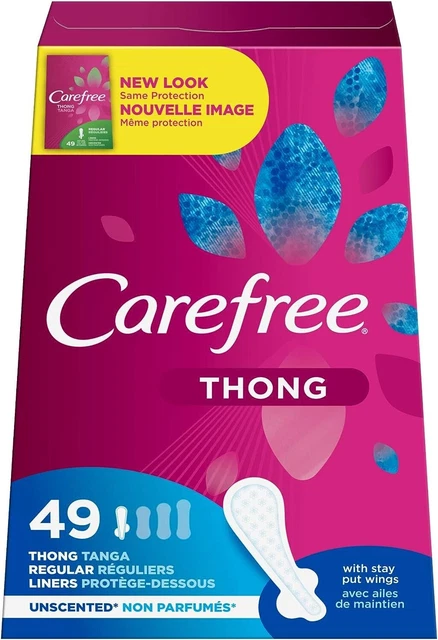 Tanga delineador regular Carefree (paquete de 1) sin perfume 49 unidades (envío gratuito)