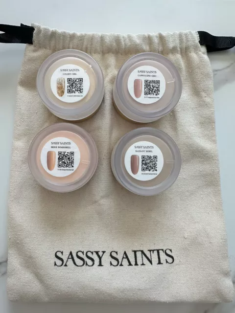 New 4 x Sassy Saints Nail Dip Powders Kit £48