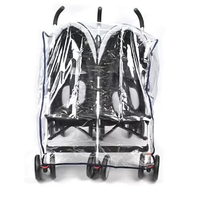 Kids Transparent Universal Double 360 Stroller Rain Sitting CS Gift Side X1L5 3