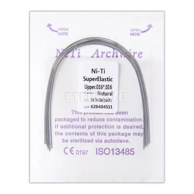 30xETERFANT Dental Orthodontic Arch Wires Super Elastic Niti Rectangular Natural 2