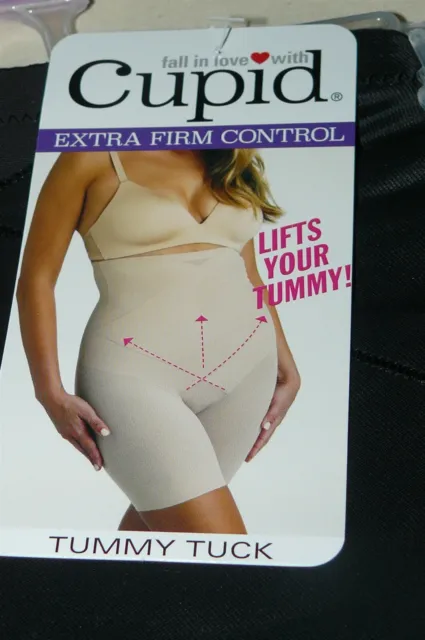 CUPID EXTRA FIRM Control Tummy Tuck Hi Waist Shapewear #5789 Black Size XL  £10.23 - PicClick UK
