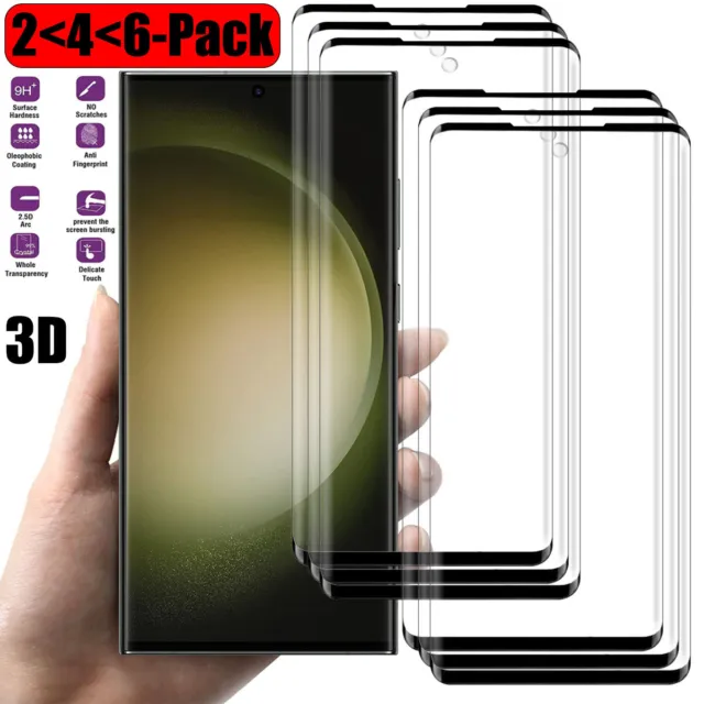 For Samsung Galaxy S23+ S23 Ultra S24 Full Cover Tempered Glass Screen Protector