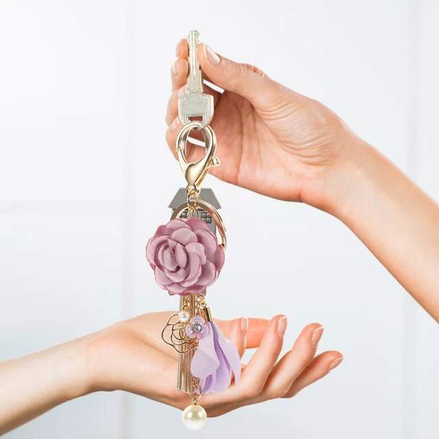 Keychain rose Ornement Ornement Pendre de chaîne de clés décoration de la