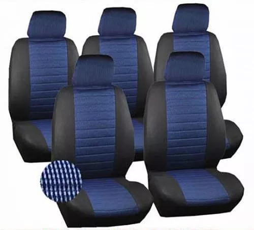 5x Sitzbezüge Einzelbezug vordere Schonbezug universal Sitzauflage Blau 7232