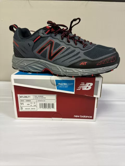 NEW BALANCE MEN S Trail Running Shoes MTLONLT1 Gray Black Red Size 11 38.97 PicClick