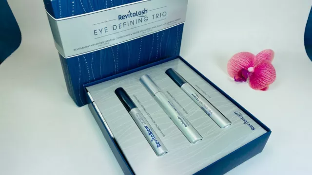 RevitalashEye Defining Trio EyeBrow Conditioner, Volumizing Mascara, Primer