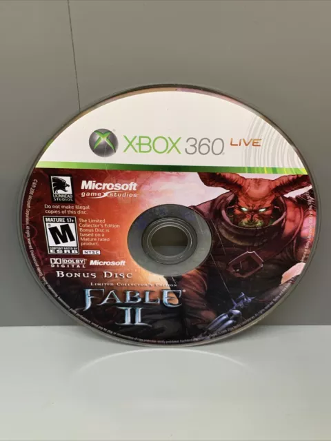 Fable II  BONUS DISC ONLY!! for XBOX 360 TESTED (K)