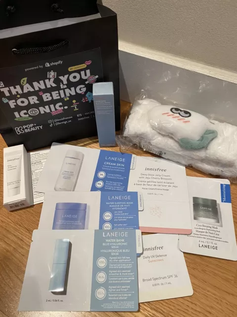 NEW Laneige & Innisfree NYC Popup Event Samples & Goodie bag