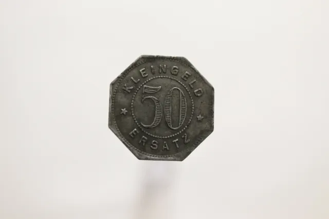 Germany War Money Token 50 Pfennig 1917 Herrenberg Zinc B19 #T2220