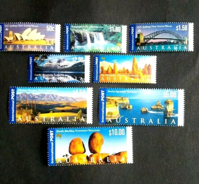 2000-Australia-1 serie completa-Posta Internazionale-nuovi-MNH**-Paesaggi/Edific