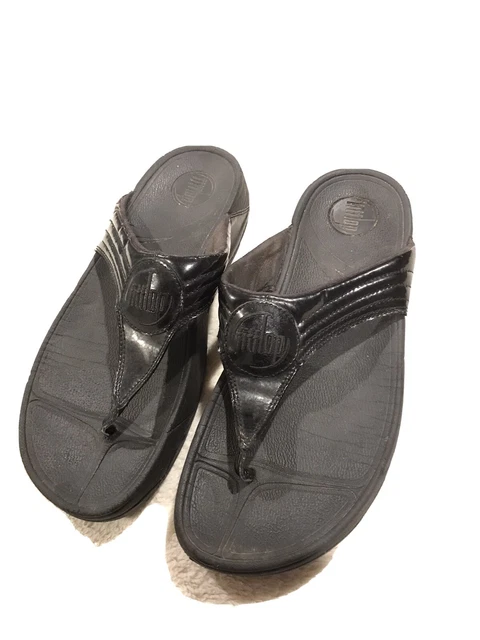 Womens Black Fit Flop Black Sz 9.5