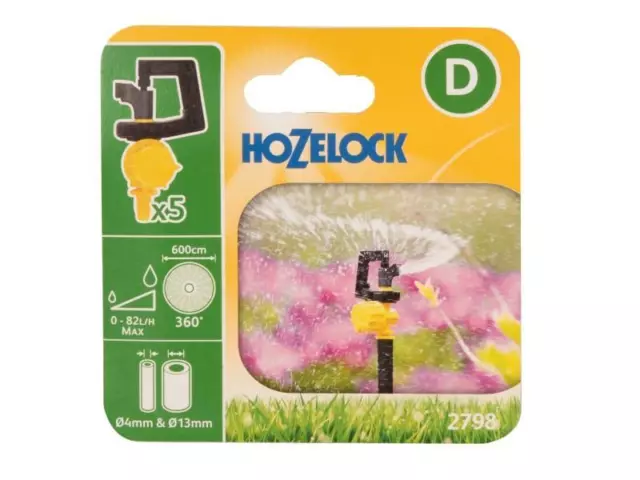 Hozelock 2798 Adjustable 360� Mini Sprinkler (Pack 5)