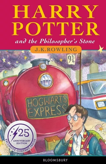 Harry Potter and the Philosopher's Stone by J.K. Rowling (2022, Hardcover) 25th.