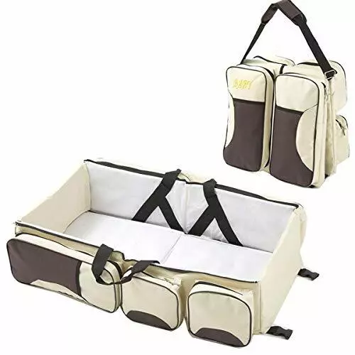 Diaper Bag Travel Bassinet Change Station Multi-Function Baby Backpack Portable