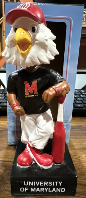 Washington Nationals Screech University Of Maryland Terps SGA Mascot Bobblehead