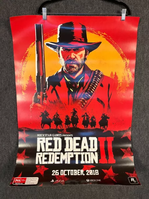 Red Dead Redemption 2 Video Game Promo Retail Poster Display PS4 Xbox One 23x33"