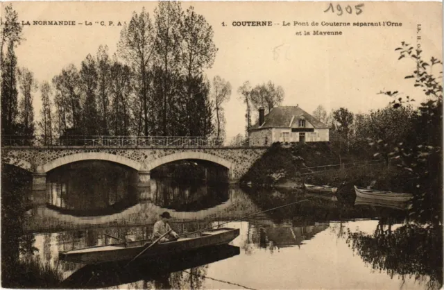 CPA COUTERNE - Le Pont de COUTERNE separating the Orne and the Mayenne (355944)