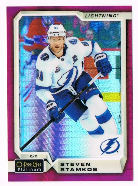 2018-19 O-Pee-Chee OPC Platinum Red Prism #1 to 200 Pick From List #/199