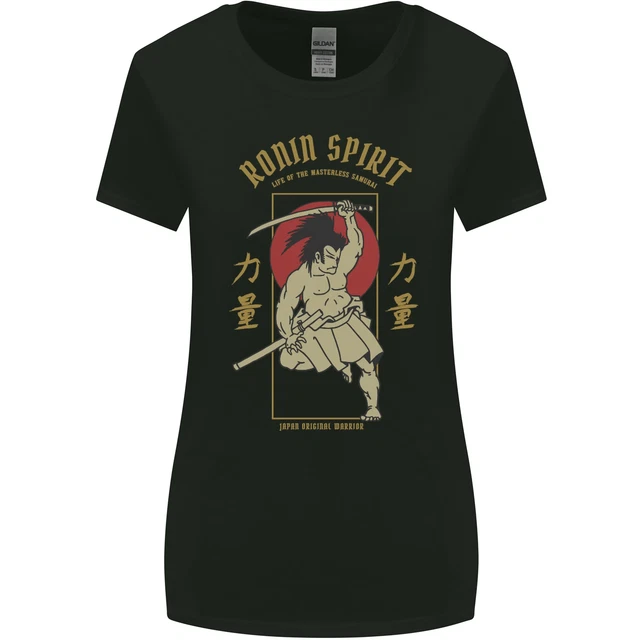 Ronin Spirit Samurai Japan Japanese Womens Wider Cut T-Shirt