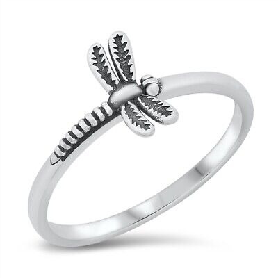 925 Sterling Silver Dragonfly Ring New Size 5 6 7 8 9 10 NEW