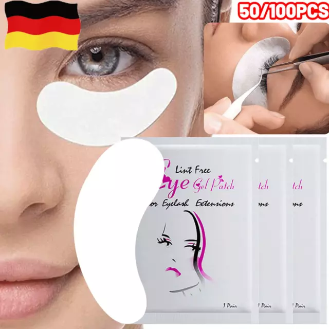 10-1000 Stück Augenpads Pads Wimpernverlängerung Eyepads Lashes fusselfrei NEU