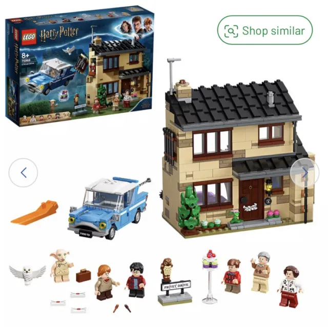 LEGO Harry Potter 4 Privet Drive House Set and Toy Car 75968( Packaging Is Damag