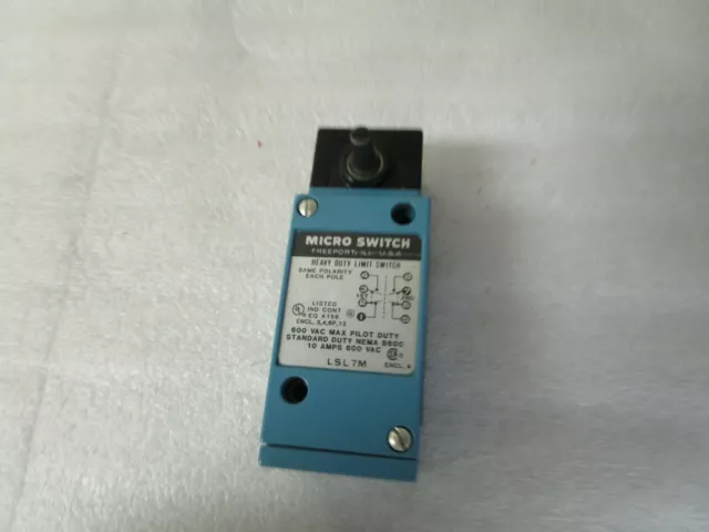 New! Honeywell LSL7M Micro Switch Heavy Duty Limit Switch 10amps 600VAC