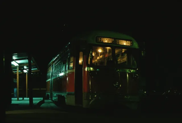 STE PCC Streetcar Trolley Kodachrome original Kodak slide