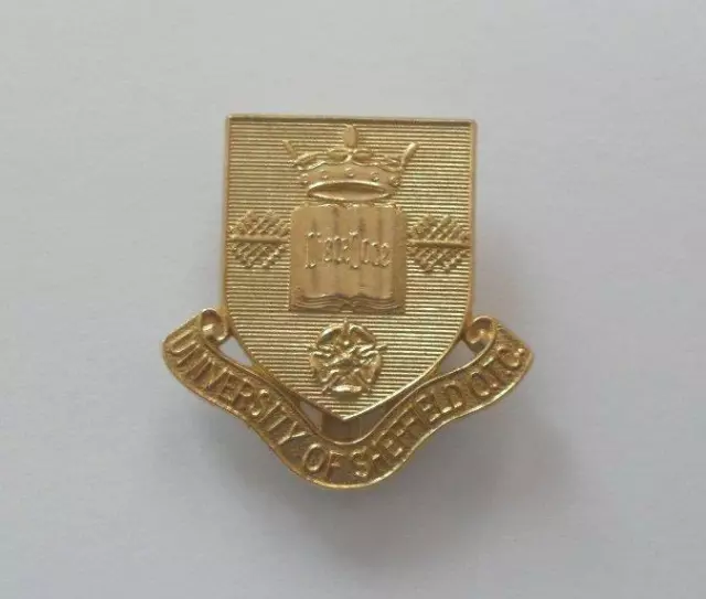 British Army Cap Badge. Sheffield University Officer's Training Corps.