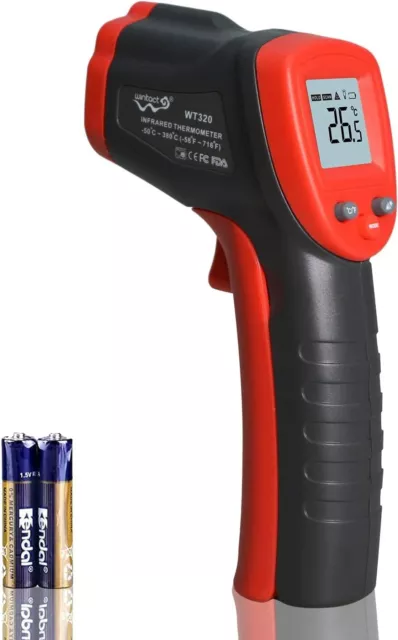 Wintact Infrared Thermometer Cooking Digital Temperature Gun-58℉-986℉(-50℃-530℃)