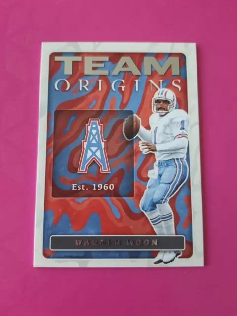 2022Panini Origins Football #TO-6 Team Origins Houston Oilers Warren Moon