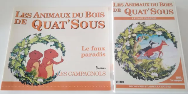 Les Animaux Du Bois De Quat'sous / Le Faux Paradis / Livre + Dvd