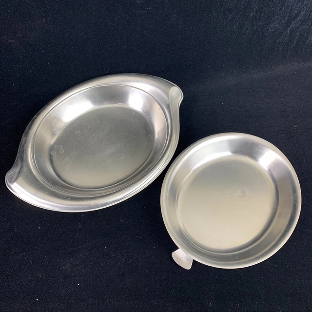 International Stainless Covered Dish Swirl Oval Restaurant Service Excellent