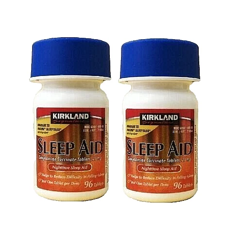 Nuevo Kirkland Sleep Ayuda 25mg 192 Pastillas Eeuu Vendedor Como Fresco Stock