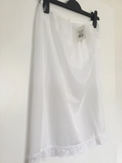 Cling Resist Bianco Half Slip Marks And Spencer Taglia 14 - 14 Nuovo Con Etichette