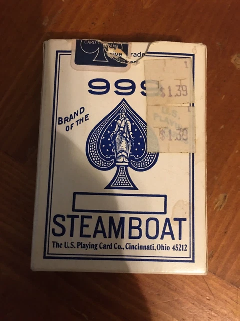 Vintage 999 Steamboat Playing Cards Deck U.S. Playing Card Company Vintage 999 Steamboat Playing Cards Deck U.S. Playing Card Company
