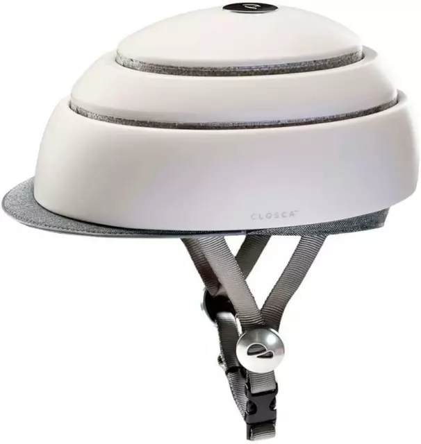 Casco Pieghevole omologato per Bici Monopattino Closca Bianco