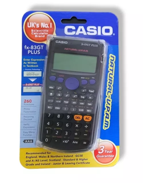 Casio fx-83 GT Plus | Taschenrechner - Schule / Abitur/ Studium | NEU